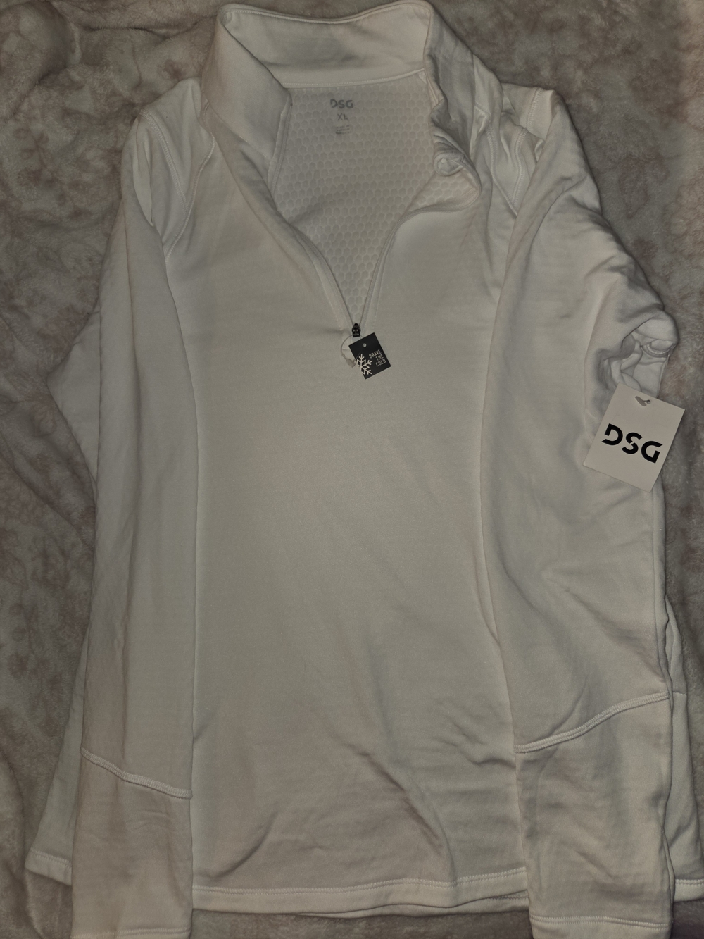 DSG Light Gray Honeycomb-Texture Pullover
